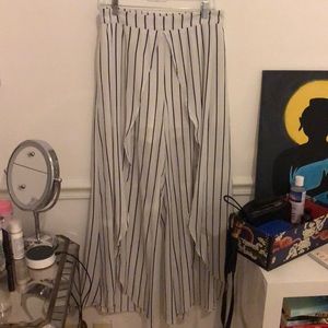 striped flowy pants